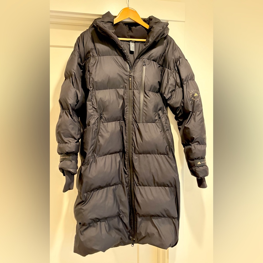 Adidas by Stella McCartney XS Long Puffer Jacket Black